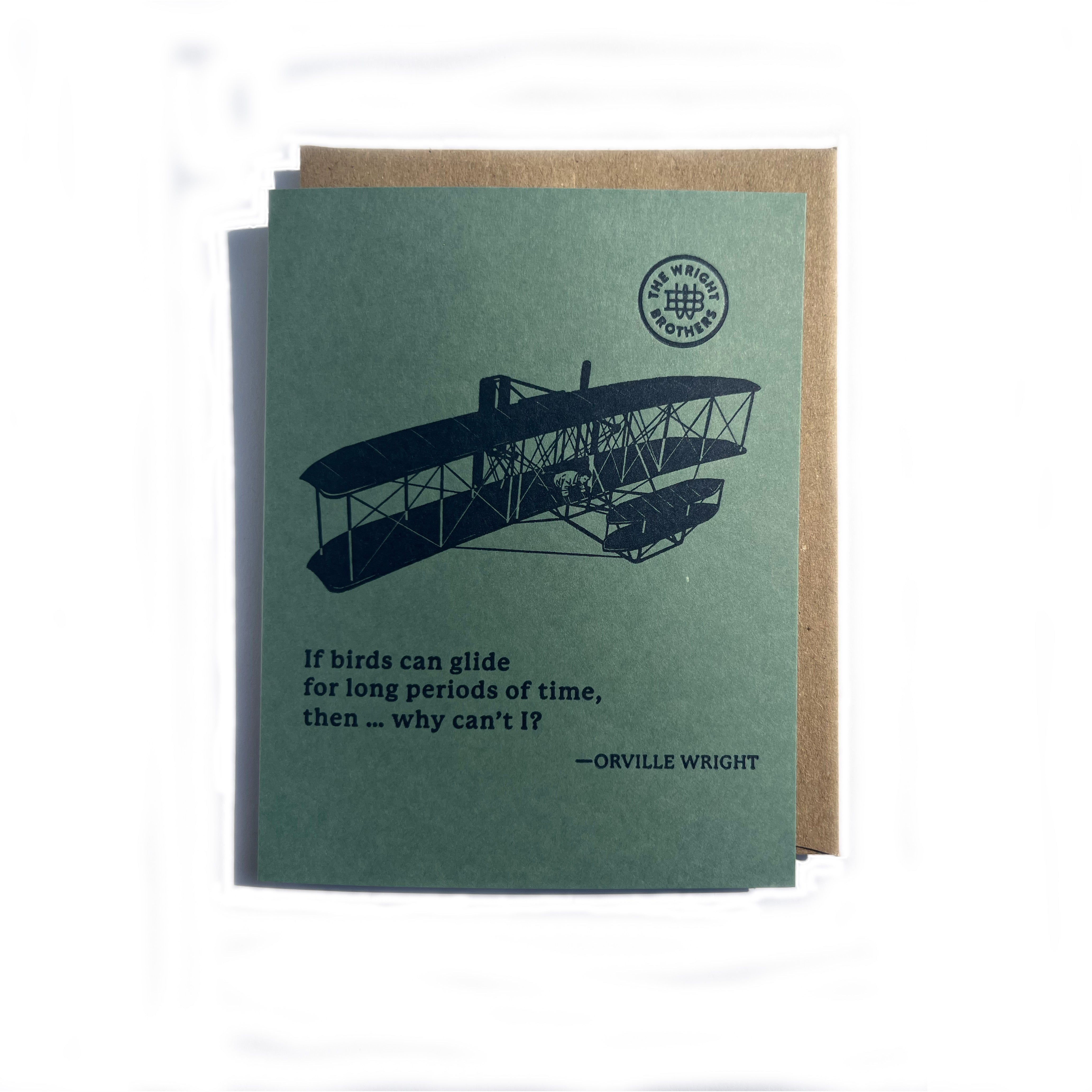 Wright brothers letterpress notebook First in Flight 6x9